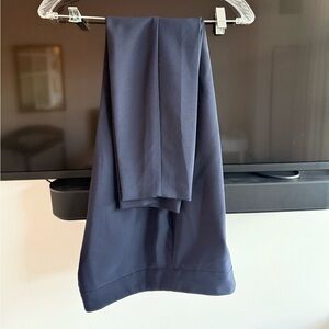 Nanette Lepore navy blue Trousers with Leopard Trim